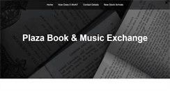 Desktop Screenshot of plazabookexchange.coffeecup.com