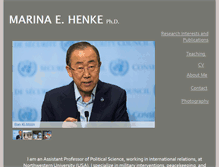 Tablet Screenshot of marinahenke.coffeecup.com