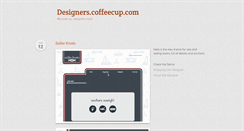 Desktop Screenshot of designers.coffeecup.com