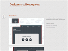 Tablet Screenshot of designers.coffeecup.com